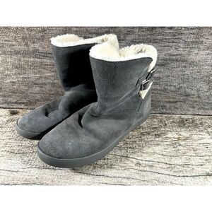 Koolaburra By UGG Koola Short Gray Suede Women's Boots US Size 9 1096413